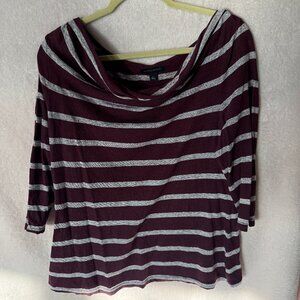 Banana Republic boat neck striped shirt